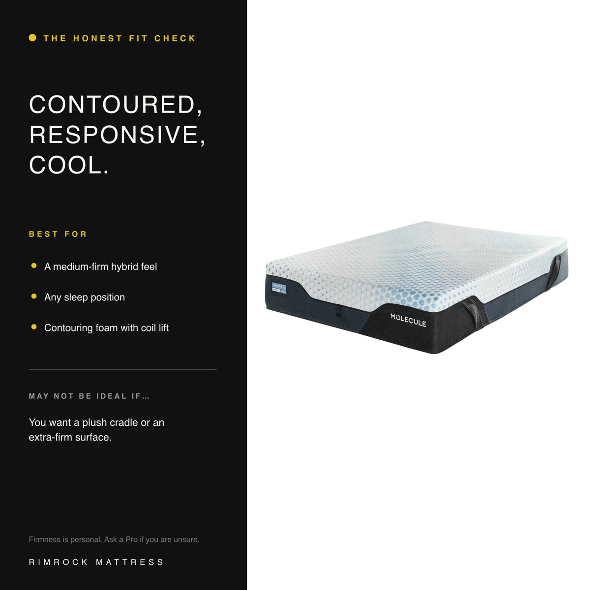 MOLECULE Engage Hybrid 12 honest fit guide for shoppers who prefer a medium firm feel