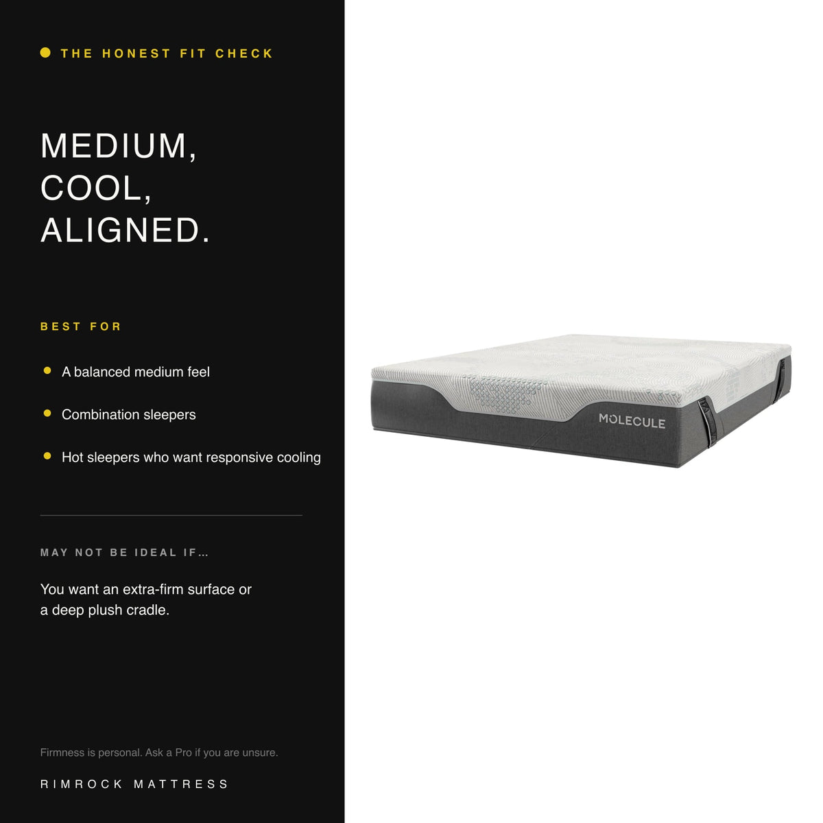 MOLECULE Reflex Pro 12 honest fit guide for shoppers who prefer a medium feel