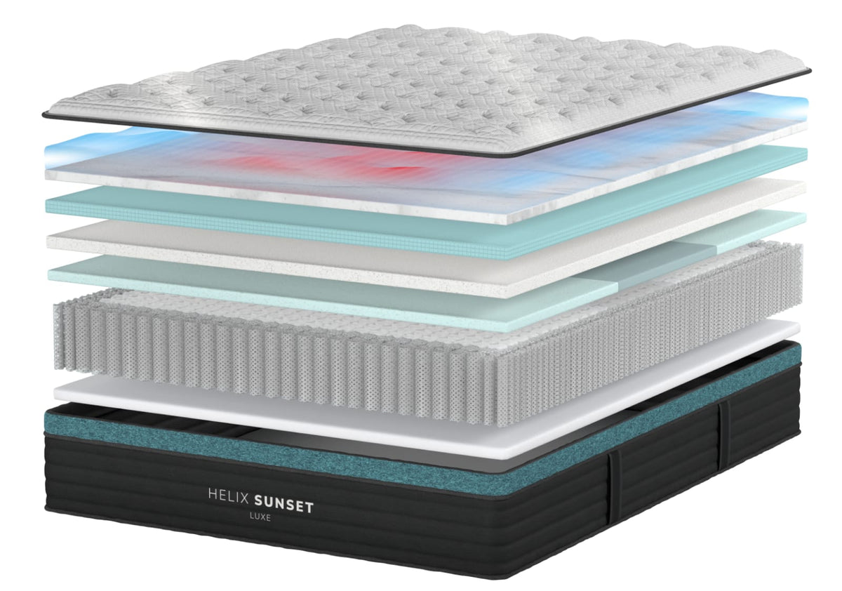 Helix Sunset Luxe mattress render
